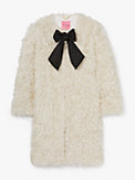 faux fur tie-neck coat, , s7productThumbnail