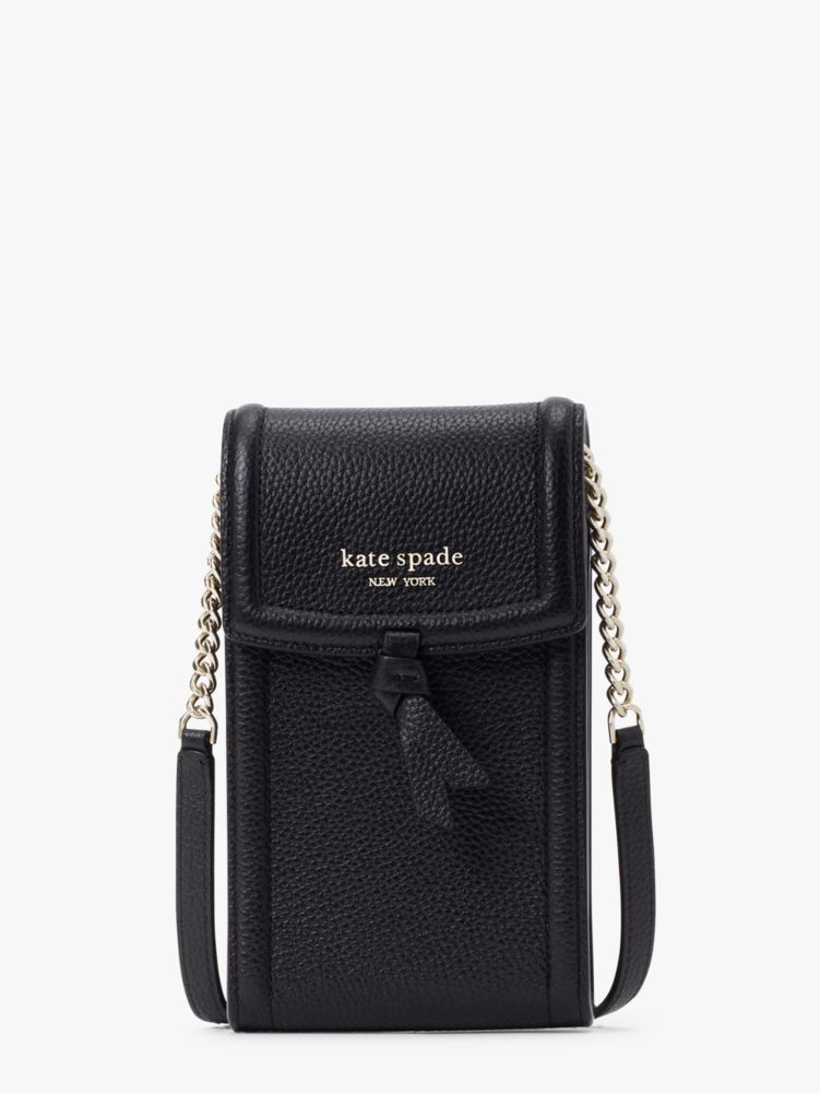 Kate Spade New York Black Pebbled Leather Tassel Shoulder Bag 