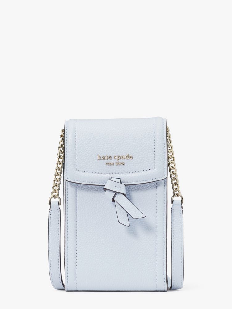 Kate Spade Knott North South Phone Crossbody In Watercolor Blue
