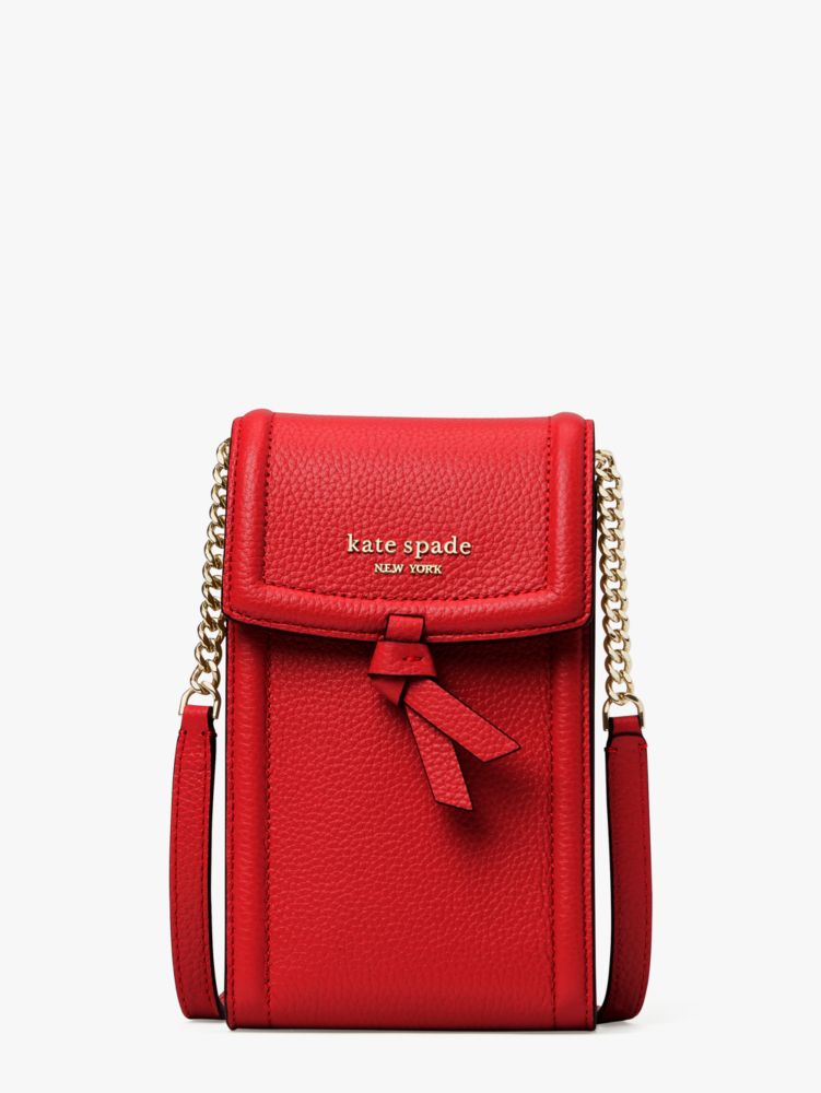 Knott North South Phone Crossbody, Lingonberry, ProductTile