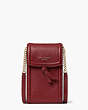 Knott North South Phone Crossbody, Autumnal Red, Product