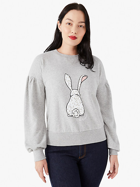 embellished bunny sweatshirt