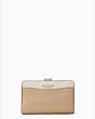 Leila Medium Compact Bifold Wallet, Light Sand Multi, Product