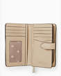 Leila Medium Compact Bifold Wallet, Light Sand Multi, Product