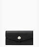 Marti Large Slim Flap Wallet, Black, ProductTile