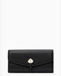 Marti Large Slim Flap Wallet, Black, Product