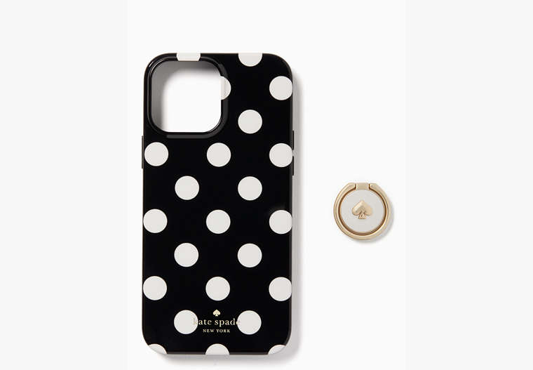 Ring And Dot Resin iPhone 13 Pro Max Case, Black Multi, Product image number 0