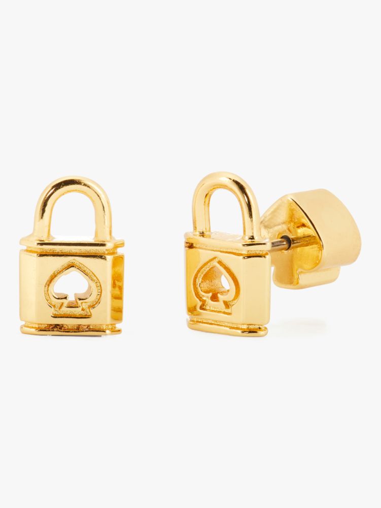 Kate Spade Lock And Spade Studs