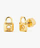 Lock And Spade Studs, Gold, ProductTile
