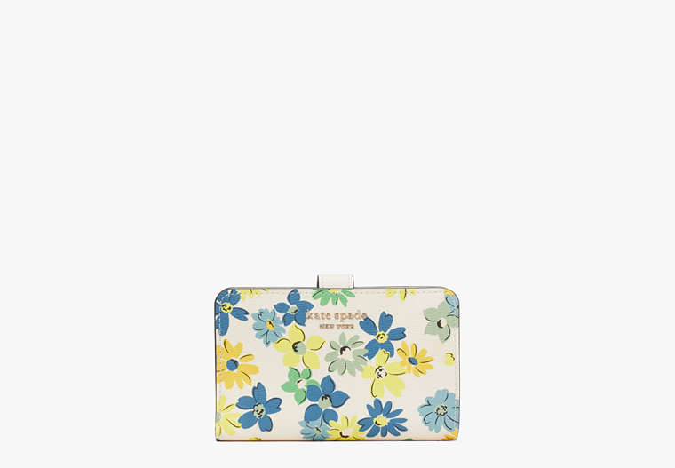 Spencer Floral Medley Compact Wallet, Parchment Multi, Product image number 0