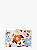spencer floral garden embossed compact wallet, , s7productThumbnail