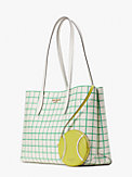 All Day Tennis Check Tote Bag, groß, , s7productThumbnail