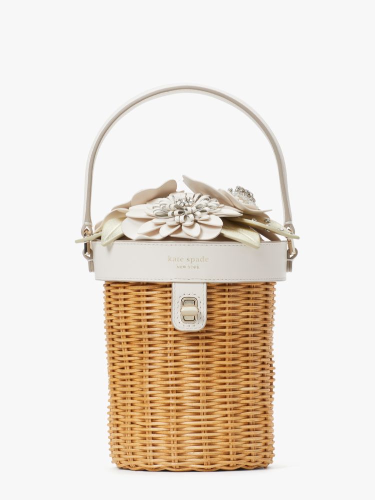 Women's multi bridal wicker flower pot crossbody | Kate Spade New York FR