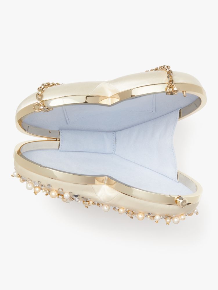 Bridal Embellished 3d Heart Clutch | Kate Spade New York