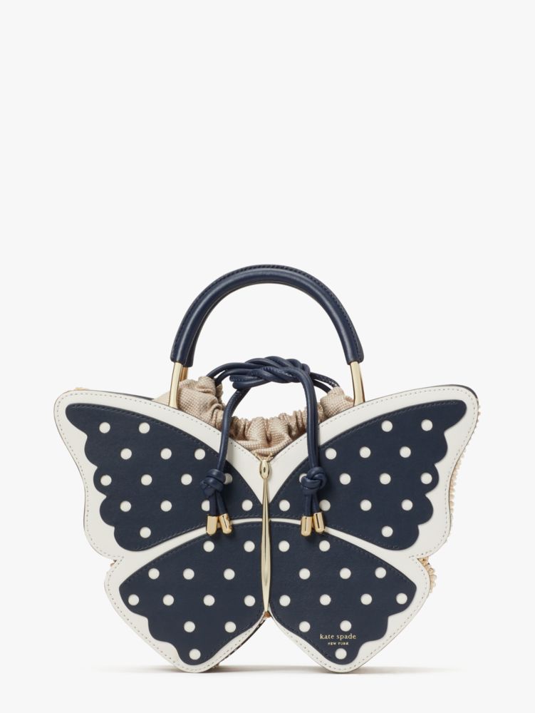 Women's blazer blue multi wing it polka dot wicker butterfly satchel | Kate  Spade New York UK