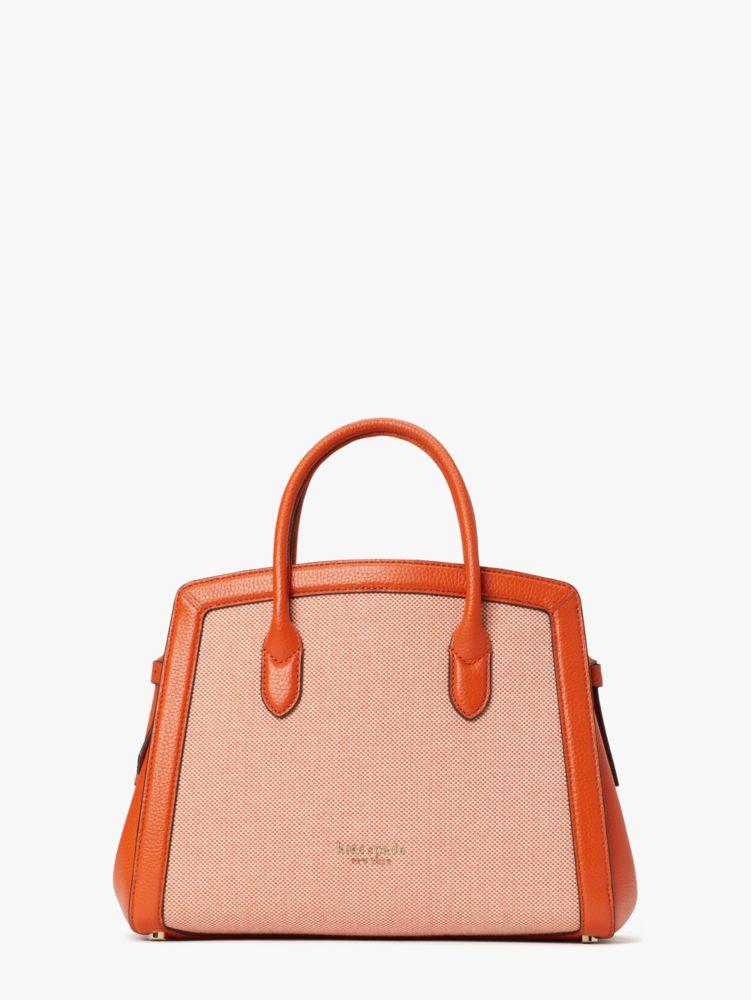 Knott Canvas Medium Satchel, Dried Apricot, ProductTile