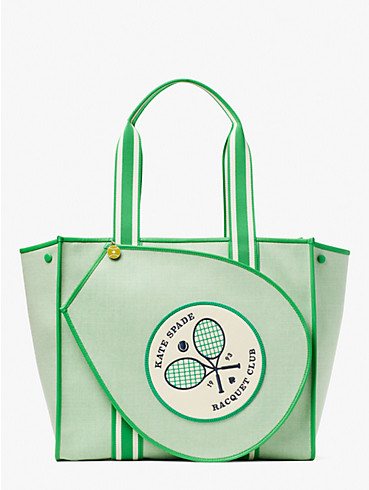 courtside canvas large tennis tote, , rr_productgrid