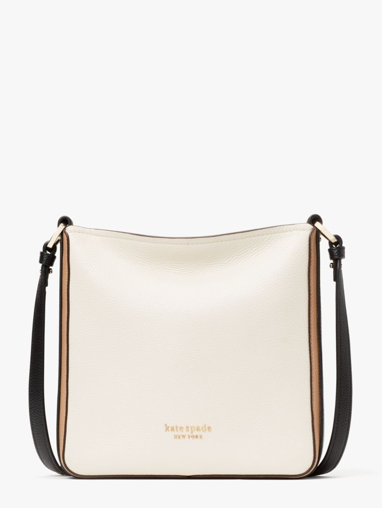 kate spade new york Hudson Leather Convertible Cross Body Bag, Parchment at  John Lewis & Partners