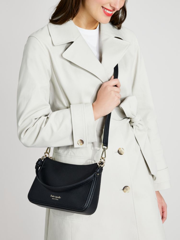 kate spade new york Hudson Leather Convertible Cross Body Bag, Parchment at  John Lewis & Partners