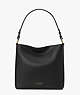 Hudson Large Hobo Bag, Black, ProductTile