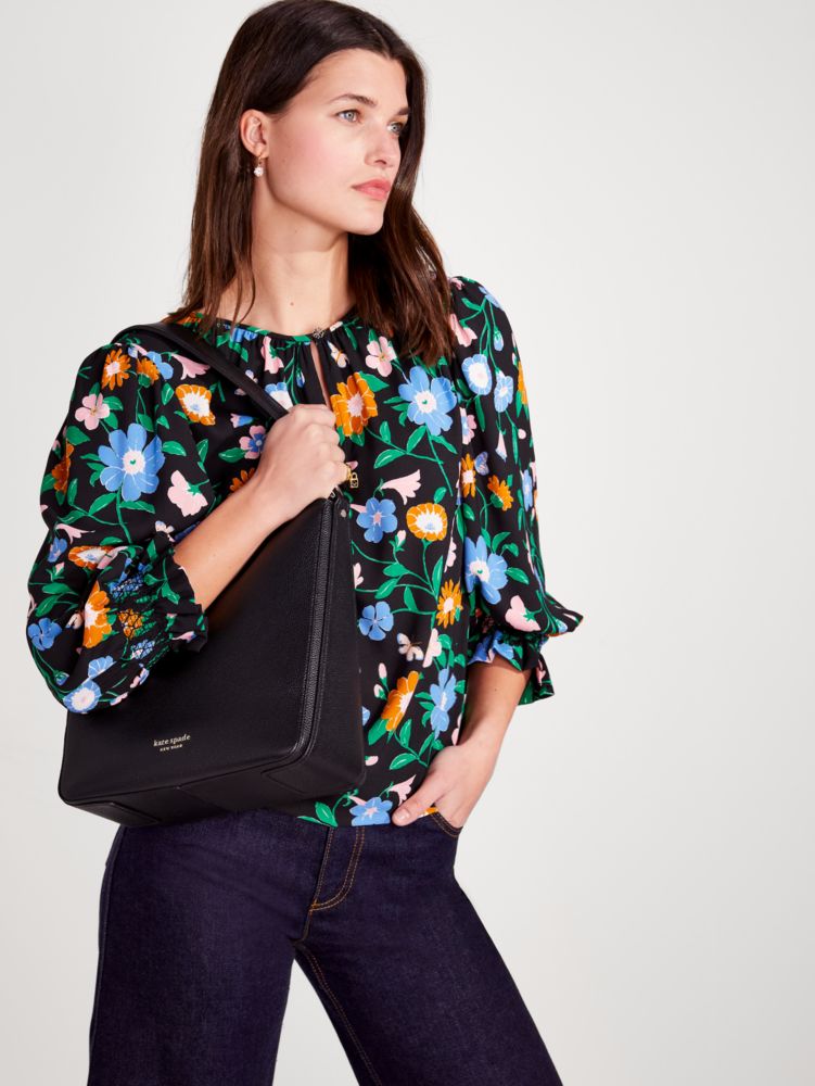 Women's black hudson large hobo bag | Kate Spade New York Ireland