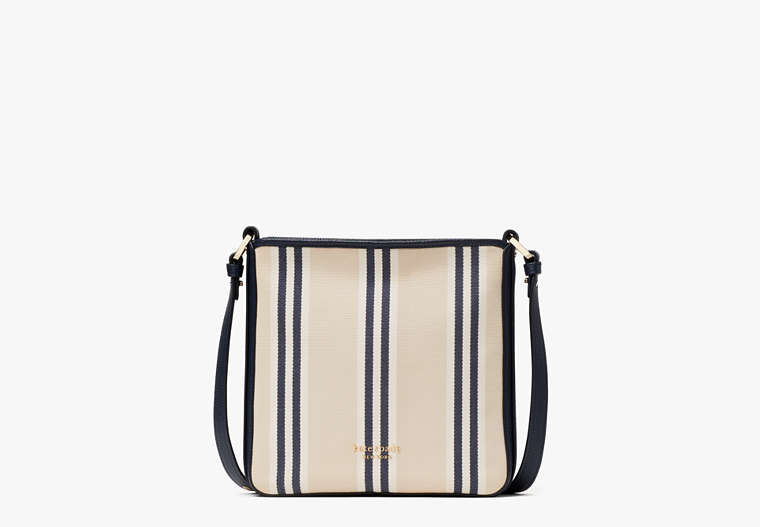 Hudson Striped Canvas Small Messenger Bag, Blazer Blue Multi, Product