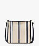 Hudson Striped Canvas Small Messenger Bag, Blazer Blue Multi, ProductTile