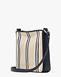 Hudson Striped Canvas Small Messenger Bag, Blazer Blue Multi, Product