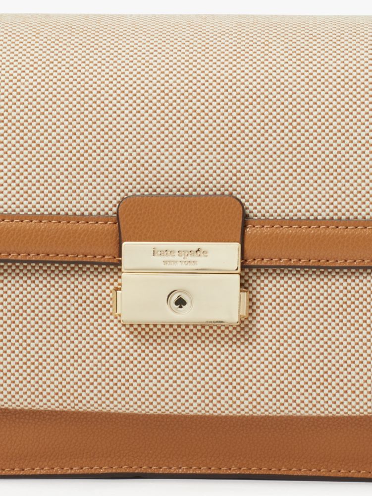 Saint Laurent Bellechasse Medium Leather-trimmed Canvas Bag