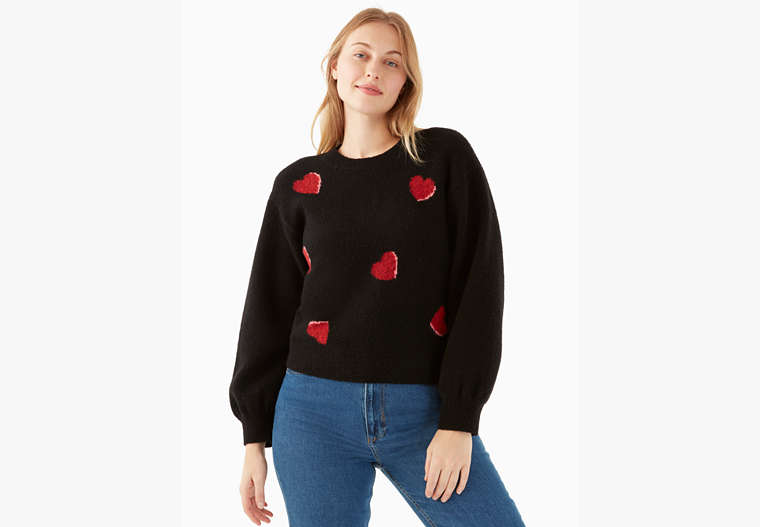 Heart Pop Sweater, Black, Product image number 0