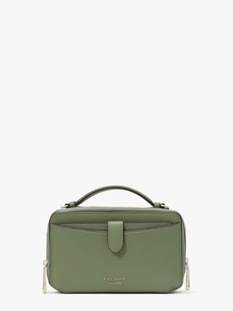 Kate Spade Hudson Double Zip Crossbody In Romaine