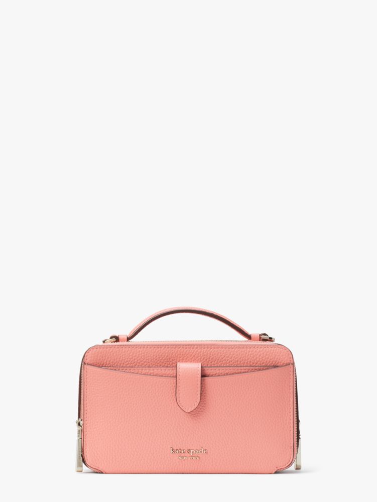 Hudson Double Zip Crossbody, Garden Rose, ProductTile