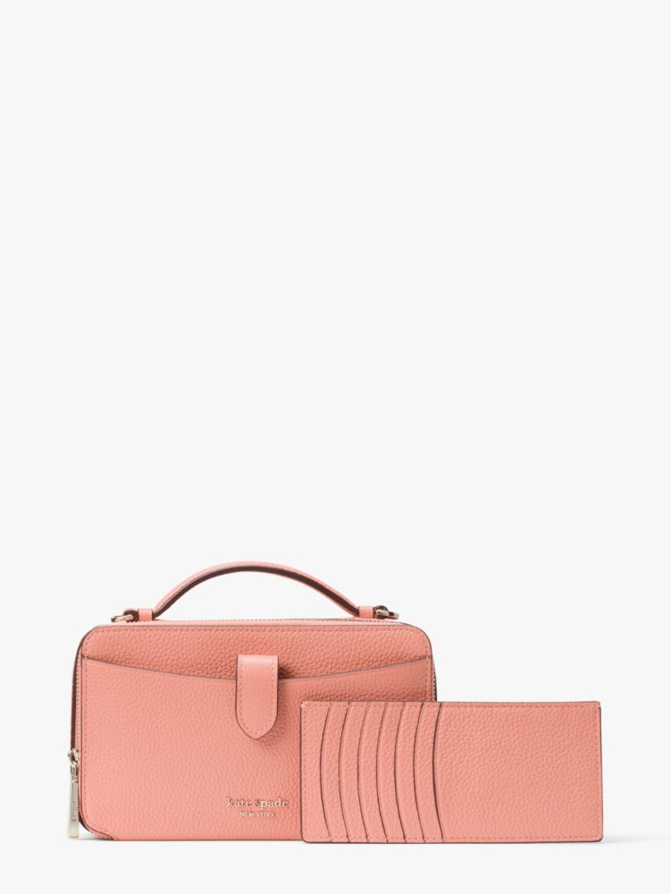 Hudson Double Zip Crossbody, Garden Rose, Product