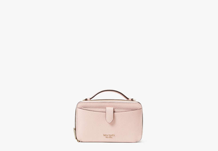 Hudson Double Zip Crossbody, French Rose, Product