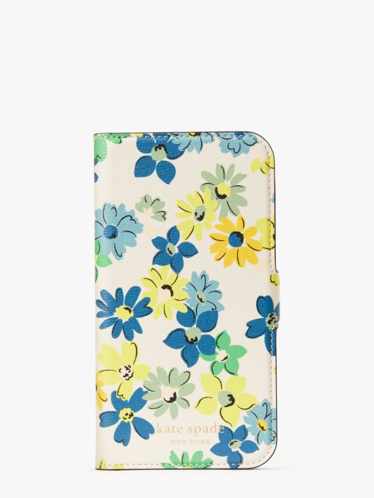 Spencer Floral Medley I Phone 13 Pro Magnetic Wrap Folio Case | Kate Spade  New York