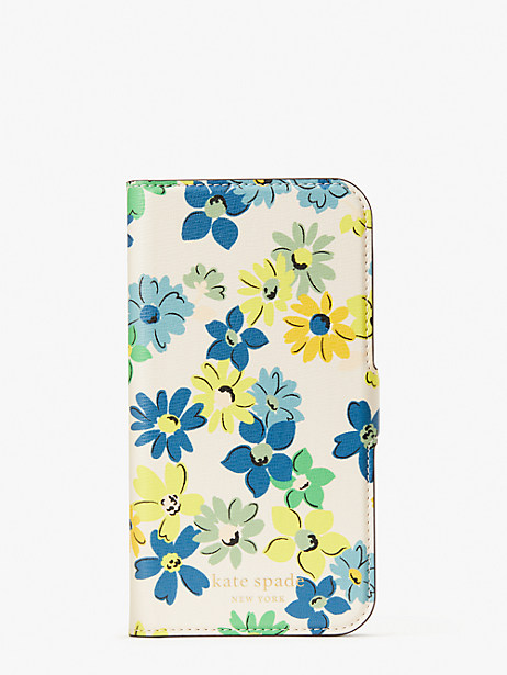 spencer floral medley iphone 13 pro magnetic wrap folio case
