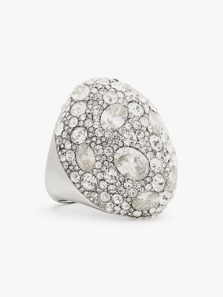 Mood Pavé Ring, Clear/Silver, Product