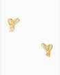 All Tied Up Pave Studs, Clear/Gold, Product