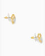 All Tied Up Pave Studs, Clear/Gold, Product