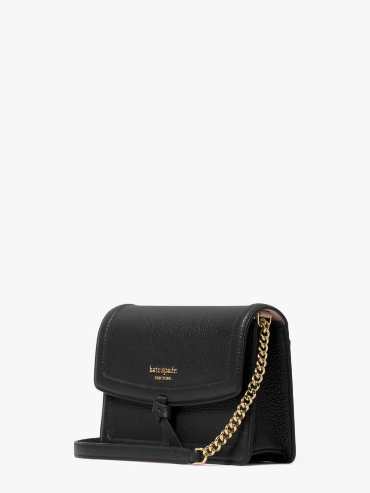 Knott Flap Crossbody, Black, Product