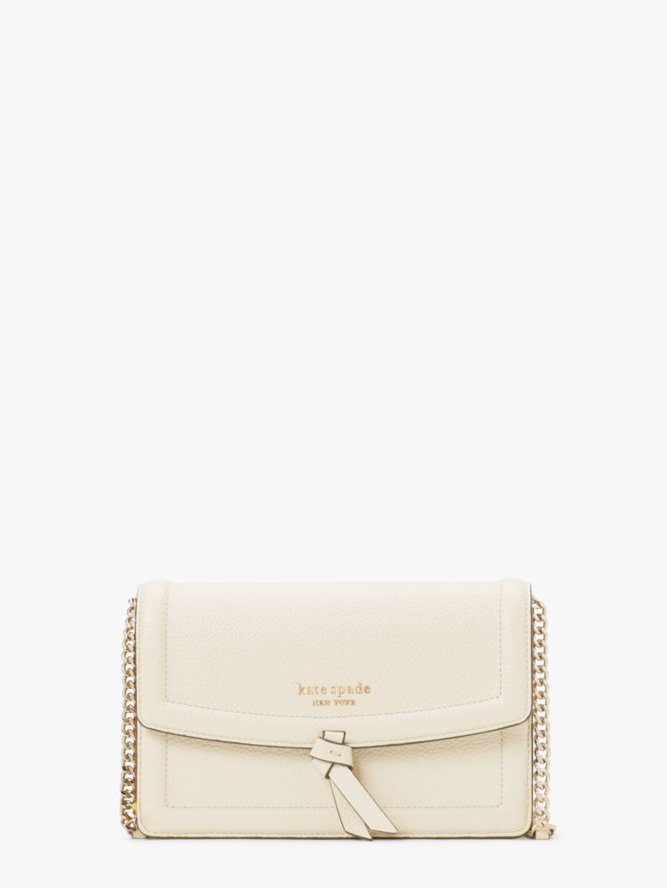 Knott Flap Crossbody, Milk Glass, ProductTile