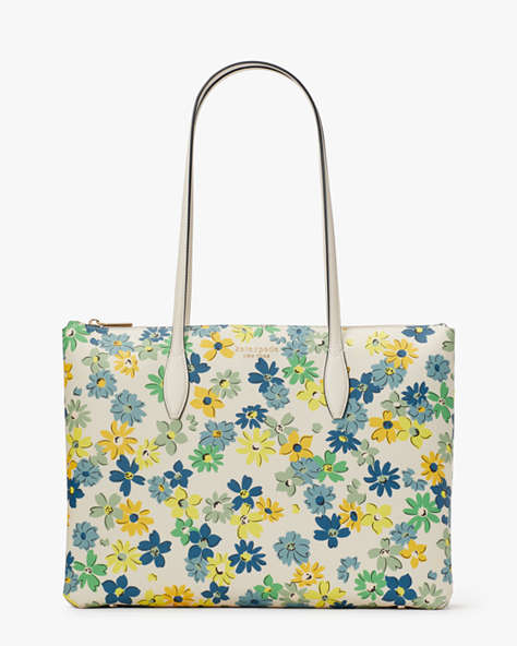All Day Floral Medley Large Ziptop Tote