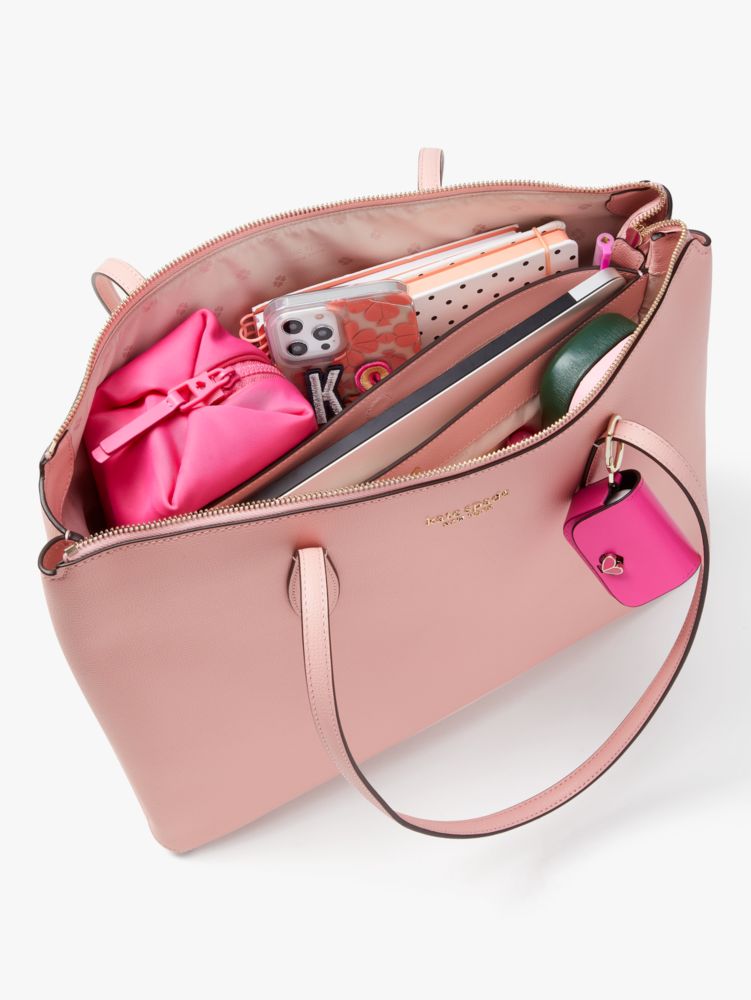 Arriba 91+ imagen kate spade large pink purse