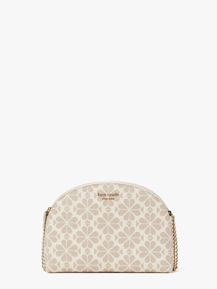 Spade Flower Coated Canvas Double Zip Dome Crossbody | Kate Spade New York