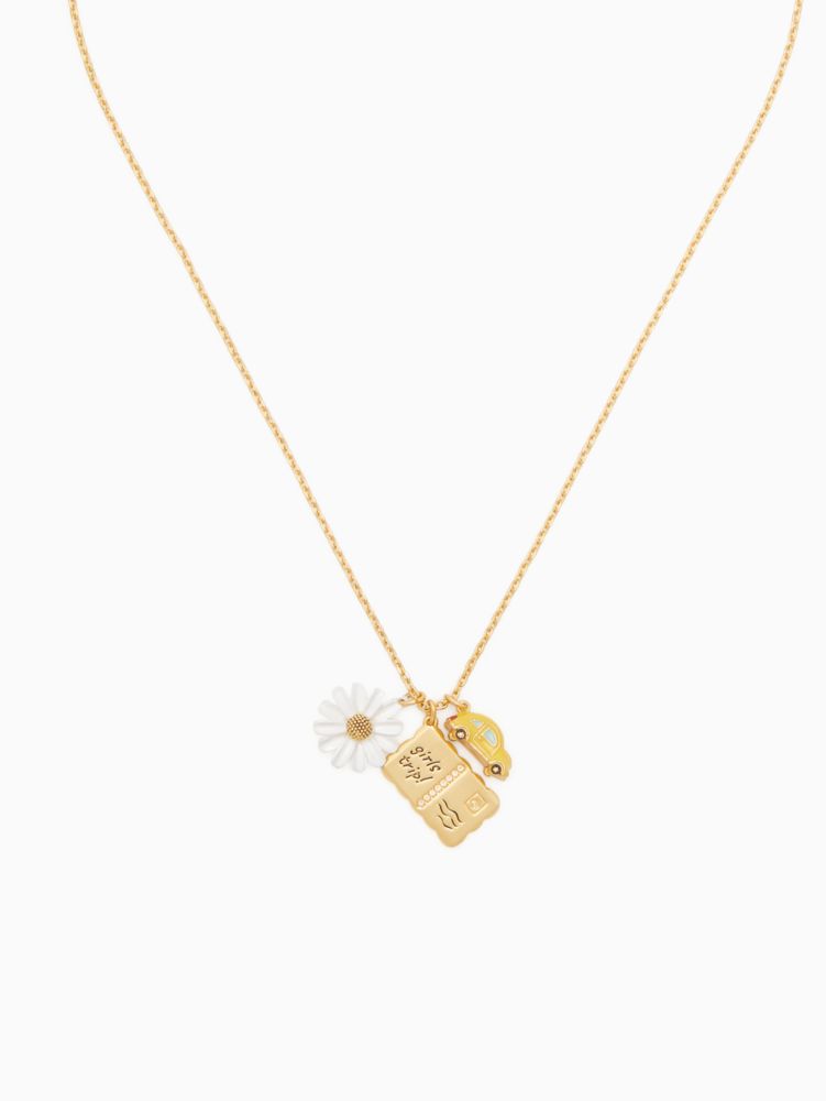 Off We Go Travel Charm Pendant Necklace | Kate Spade New York