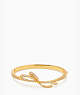 Kate Spade,all tied up pave bangle,Clear/Gold