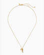 All Tied Up Pave Mini Pendant, Clear/Gold, Product