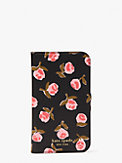 knott ditsy rose iphone 12 pro wrap folio case on chain | Kate 