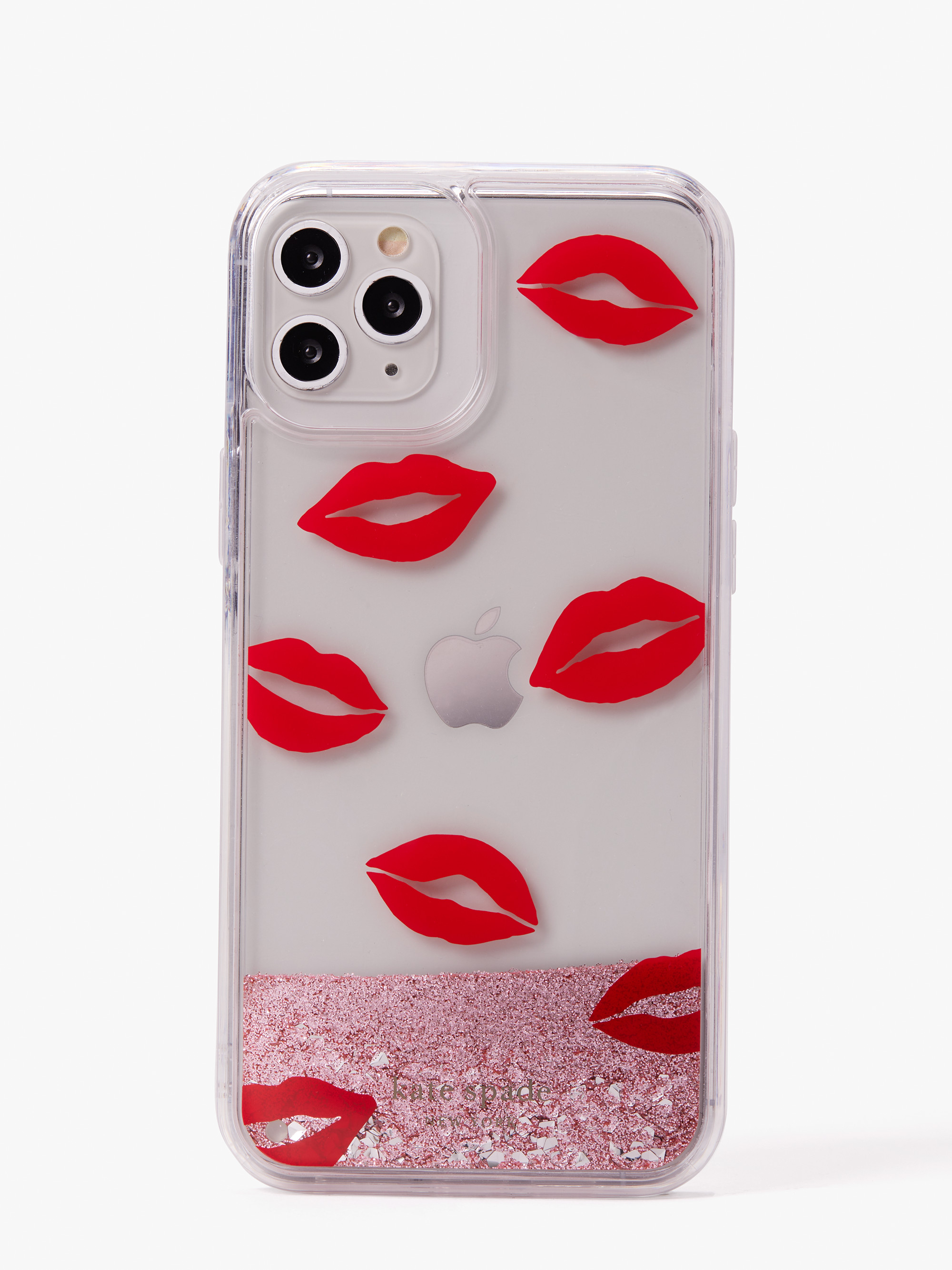 lips liquid glitter iphone 12 pro max case