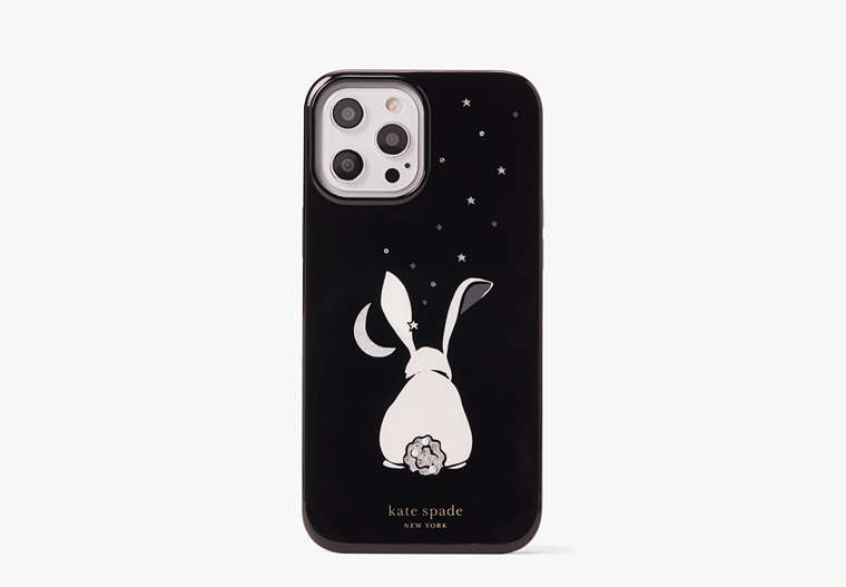 Jeweled Bunny iPhone 12 Pro Max Case, Black Multi, Product image number 0